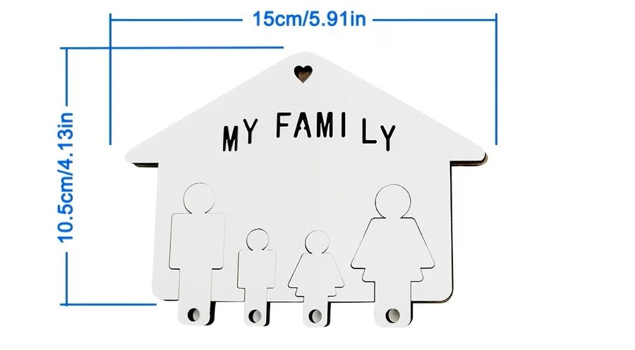 Egyedi fali kulcstartó