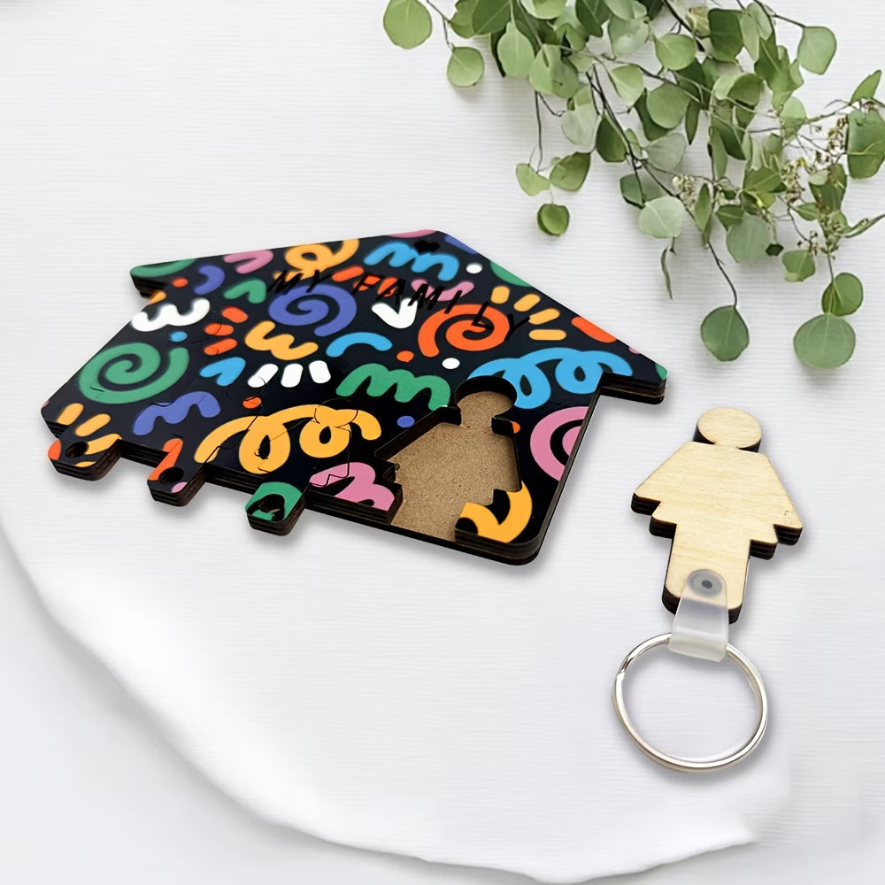 Egyedi fali kulcstartó