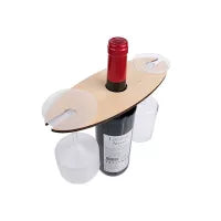 Egyedi Bor és Pohártartó