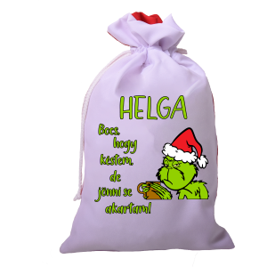 Egyedi mikulás zsák