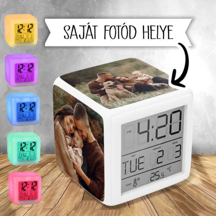 Egyedi Fényképes ébresztőóra