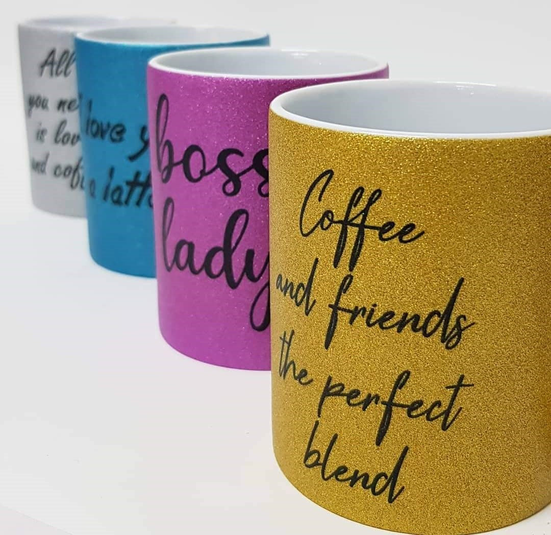 Egyedi Glitteres Bögre