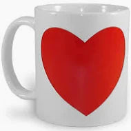 Egyedi hőre változó szivecskés bögre